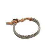 Bracelet for Man - Fair Trade Solid Grey Bracelet