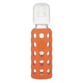 Glass Baby Bottle - Lifefactory - 9oz - Papaya