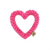 Eco Friendly Dog Rope Toy - Rope Pink Heart