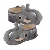 Just Cause Gifts - Hand Felted Elephant Slippers - Medium