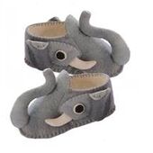 Hand Felted Elephant Slippers - Small (w 5-6)