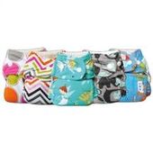 Organic Cloth Diapers Flannel   Girl Prints