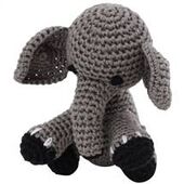 Organic Dog Toy  - Elephant with Squeaker