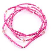 African Jewelry - Zulugrass Hot Pink