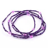 African Jewelry - Zulugrass Dark Purple