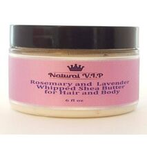 Rosemary and Lavender Whipped Shea Butter for Hair and Body 8 oz