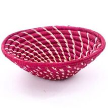 African Baskets - Fuschia Pink with Outward Swirl Pattern