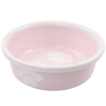 Ceramic Dog Bowls - Pink - Medium USA