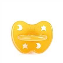 Natural Rubber Pacifier - Orthodontic, Star & Moon, 0-3M