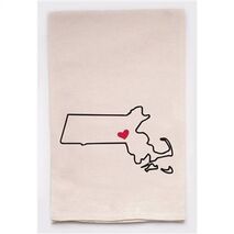 Housewarming Gifts - Tea Towels by State - Choose Your State! - Massachusetts