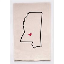 Housewarming Gifts - Tea Towels by State - Choose Your State! - Mississippi