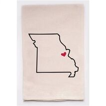 Housewarming Gifts - Tea Towels by State - Choose Your State! - Missouri