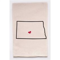Housewarming Gifts - Tea Towels by State - Choose Your State! - North Dakota