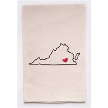 Housewarming Gifts - Tea Towels by State - Choose Your State! - Virginia