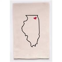 Kitchen Towels by State - Illinois