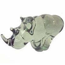 Just Cause Gifts - Rhino Figurines - Handblown Glass Rhino