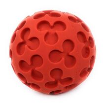 Eco Friendly Dog Toys - Natural Rubber - Red Ball - Easy for Dog to Hold