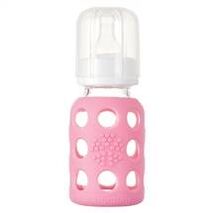 Glass Baby Bottles - Lifefactory 4oz - Pink