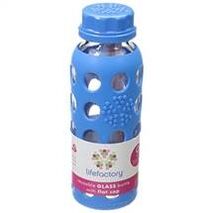 Juice Box Alternatives - Glass Beverage Bottles - 9oz - Ocean Blue