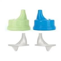 glass sippy cup top - blue/green