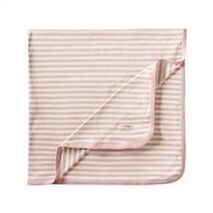 Organic Baby Blankets - Mauve Stripe