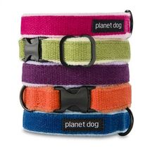 Eco-Friendly Hemp Dog Collar - Assorted Colors
