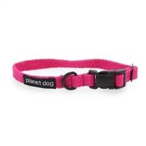 Hemp Dog Collar - Pink - Small