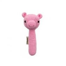 Organic Baby Toys - Pig Rattle