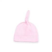 Organic Jersey Knotted Hat - Pink - 0-3 Months