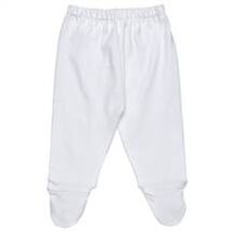 Organic Footed Pants - 0-3 months - White