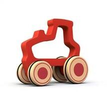Push Pull Toy - Red Tractor Toy