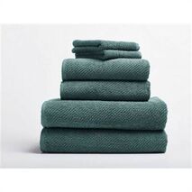 Organic Towels Set -  Dusty Aqua - Oversized Hand Towel