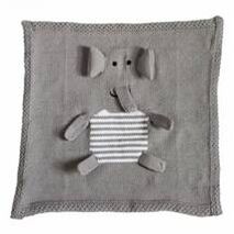 Organic Security Blanket - Gray Elephant Blankie