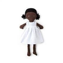 Organic Stuffed Doll - Ada in White Dress