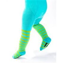 Organic Tights - Turquoise and Green - 2-4Y