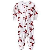 Organic Footed Pajamas - Lobster - 24 Months