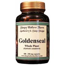 Goldenseal Whole Plant Powder 100 - 250 mg Capsules