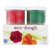 Organic Playdough - Set of 2 - Red & Green