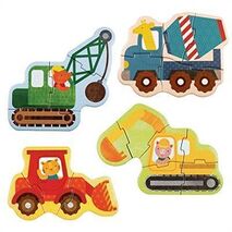Wooden Puzzles for Toddlers - Construction