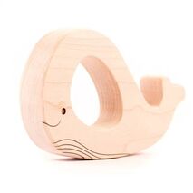 Wooden Teething Toys - Whale Teether