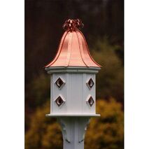 Copper Roof Dovecote Birdhouse 36x14 Ribbon Detail- 8 Portals