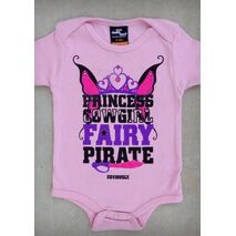 PRINCESS COWGIRL FAIRY PIRATE – BABY GIRL PINK ONEPIECE & T-SHIRT