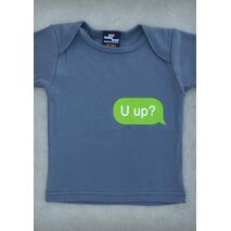 U UP? – BABY CHARCOAL GRAY ONEPIECE & T-SHIRT