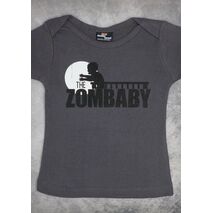 THE ZOMBABY – BABY BOY CHARCOAL GRAY ONEPIECE & T-SHIRT