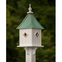 Copper Roof Birdhouse Square 28x10- with 4 Portals