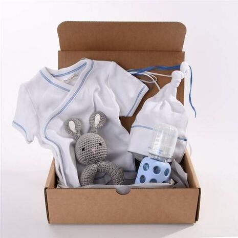 Organic Baby Gift Basket For Boy - Little Love Blue