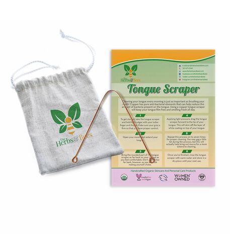 Herbs & Bees - 100% COPPER TONGUE SCRAPER