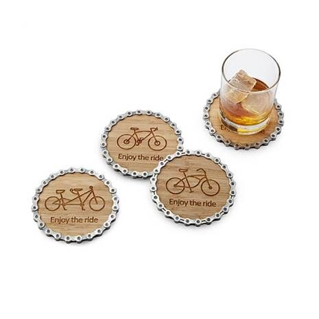 Coasters - Set of 2 - Bike Chain