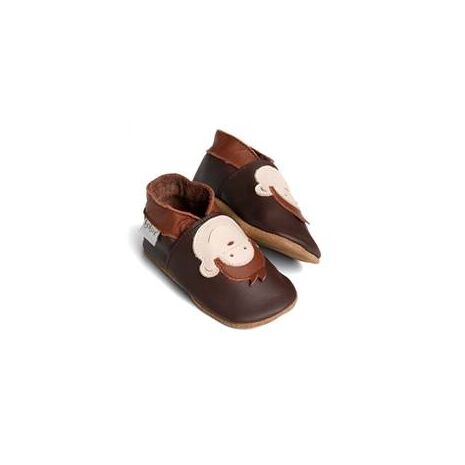 Leather Baby Shoes - Monkey - Small - 3-9 months