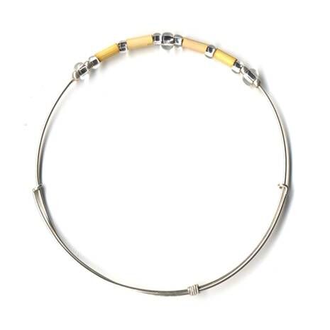 Fair Trade Jewelry - Leakey Celebration Bracelet - April (Yellow)